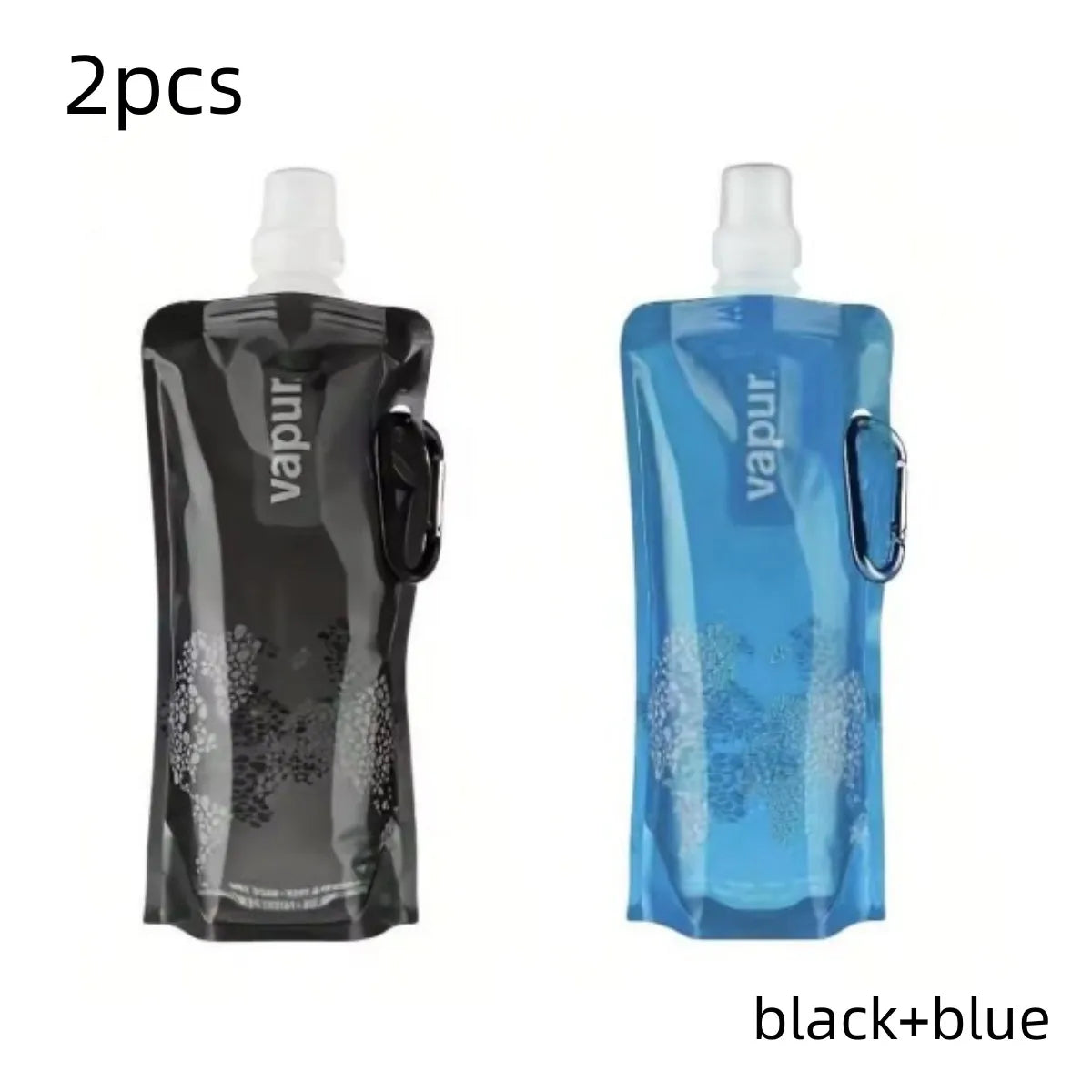 500ML Portable Ultralight Foldable Silicone Folding Water Bottle Water Bag Outdoor Sport Supplies Hiking Camping Soft Flask Bag
