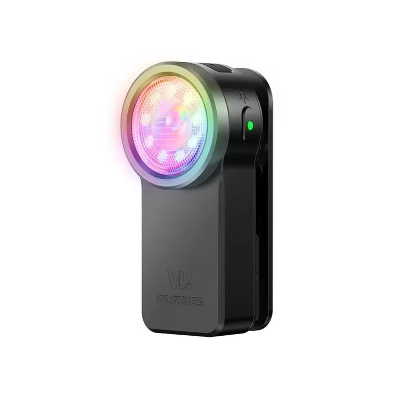 HD03 680LM Mini Clip Light USB C Rechargeable Pocket Flashlight Spotlight/Floodlight Portable EDC RGB Torch with Magnet