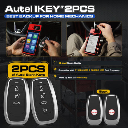 Autel Maxiim KM100 Key Fob Programmer Immobilizer Tool Key Creation IMMO Learning Chip Read Cloning Frequency