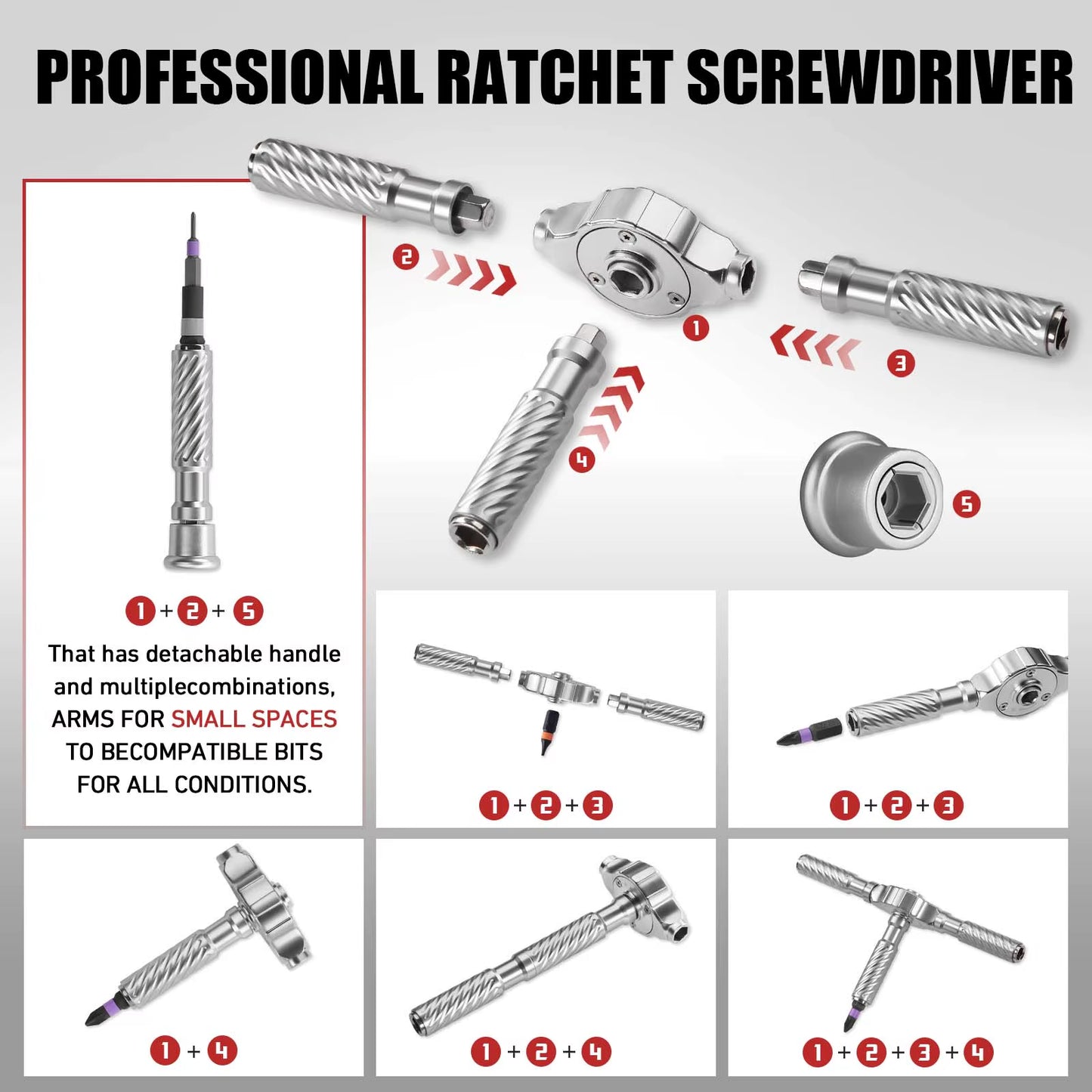 66In1 Multifunction Ratchet Screwdriver Set Multi Magnetic Bits Mini Repair Tool Kit Household Tool for PC & Desk Etc.