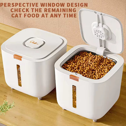 Pet Food Storage Barrel Large Storage Barrel Food Sealed Moisture-Proof Cat Food Barrel Storage Cat Food Dog Food Barrel Pet Foo