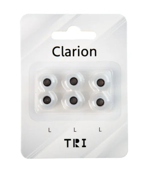 TRI Clarion Silicone Earphone Eartips 3 Pairs for S/M/L Size Headphone Accessory Wired Headset Earbuds KBEAR HBB KAI I3 Pro IEMS