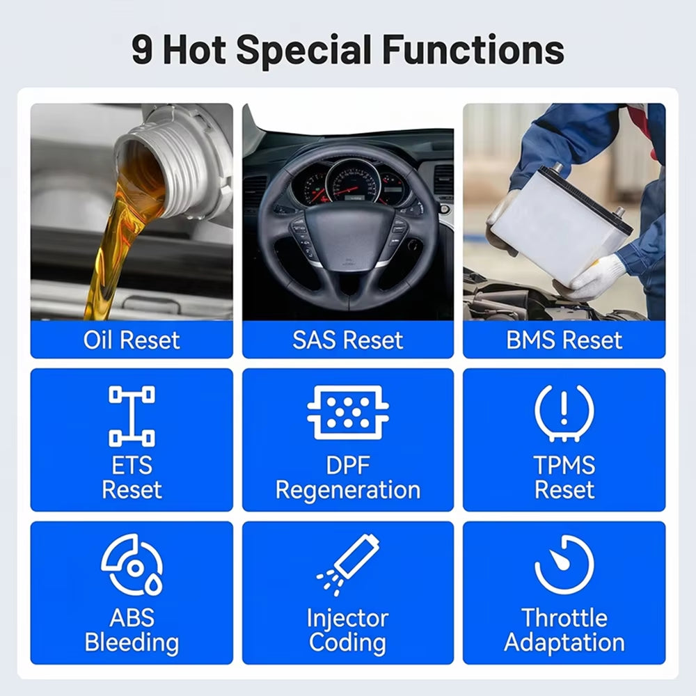 TOPDON Artidiag600S Professional OBD2 Scanner and Automotive Diagnostic Tool for ABS, Airbag, Oil, EPB, DPF, TPMS, and BMS Reset