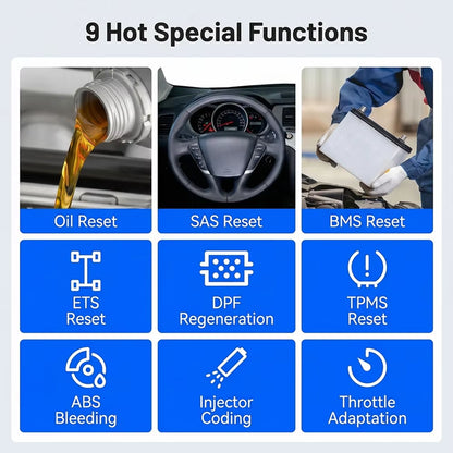 TOPDON Artidiag600S Professional OBD2 Scanner and Automotive Diagnostic Tool for ABS, Airbag, Oil, EPB, DPF, TPMS, and BMS Reset