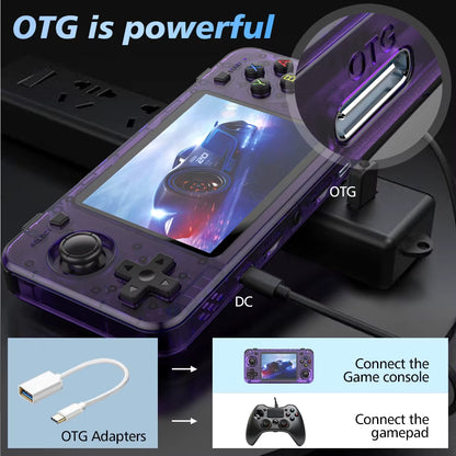 New R36H Retro Handheld Console Open-Source Linux System Classic Game Consoles 3.5 Inch IPS Screen 64G Portable Video Player