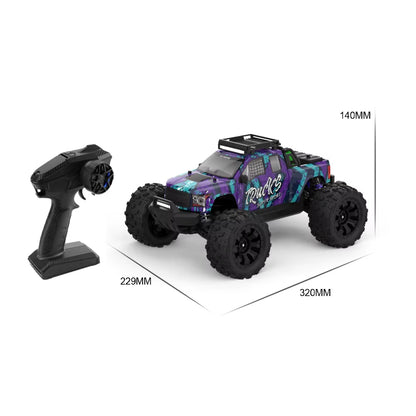 JIUSI PT14R V3 1/14 Scale 4WD RC Racing Truck with Brushless Motor, 3S Battery, and 80Km/H Speed - 2.4G Remote Control Off-Road Vehicle