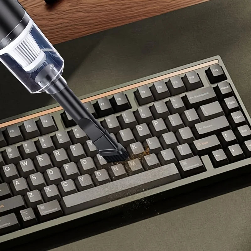 Compact Wireless Vacuum Cleaner with Powerful Suction – Versatile Rechargeable Dust Removal Solution for Computers, Home, and Automotive Cleaning