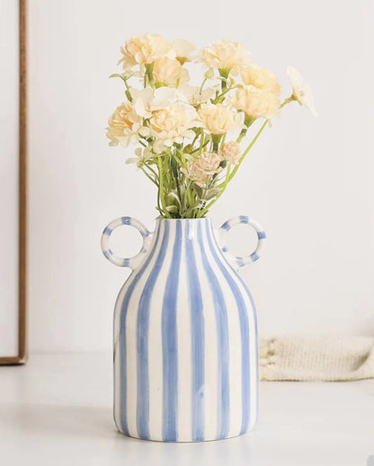 Hand-Painted Whimsical Quirky Cute Dual-Handle Vases