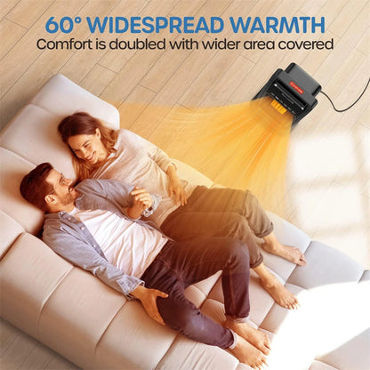 Ecowell 21" Tower Heater with Remote 2000W Ceramic Warm Air Fan Portable Heater for Home Bedroom Office