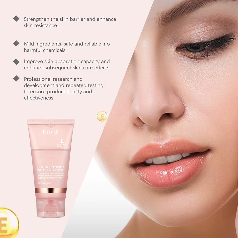 75G Hydrolyzed Collagen Peel-Off Facial Mask for Enhanced Elasticity, Hydration, and Dullness Reduction