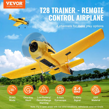 RC Airplane Trainer Aircraft EPP Foam RC Plane Toy 2.4 Ghz Remote Control