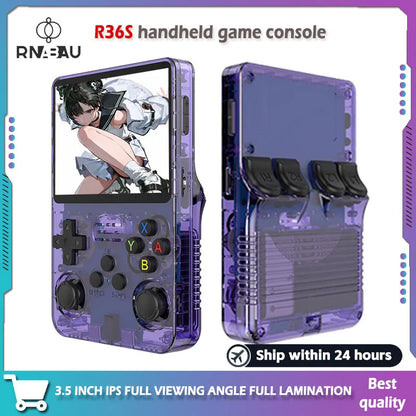 Handheld Game R36S Console Open Source Retro 3.5 Inch IPS Screen Game Console Linux System Screen Portable Pocket Classic Gaming