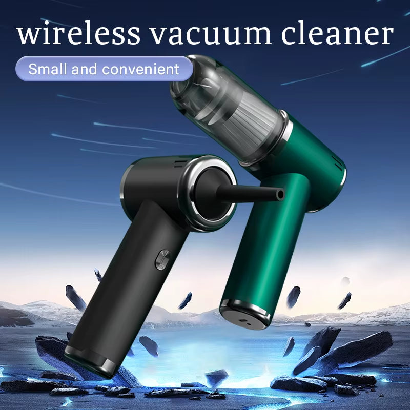 Car and Home Dual-Purpose Cordless Vacuum Cleaner, 3-In-1 Rechargeable Powerful Handheld Vacuum Cleaner, 2000*2 Battery