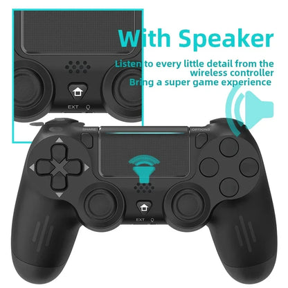 DATA FORG Bluetooth-Compatible Game Controller for Ps4/Slim/Pro Wireless Gamepad for PC Dual Vibration Joystick for Ios/Android