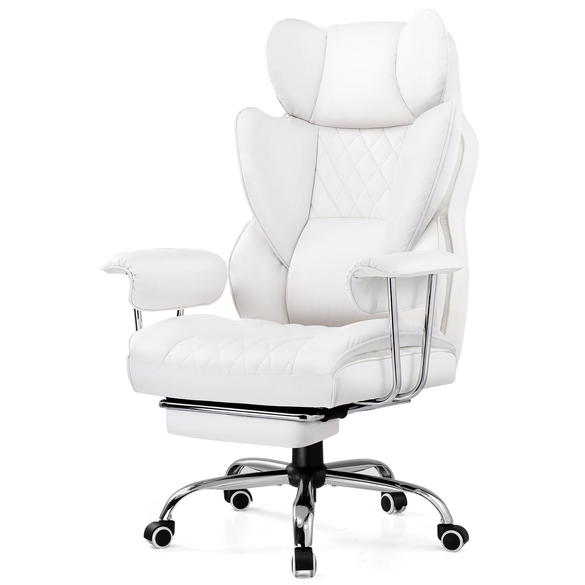 Ergonomic Big and Tall Gaming Chair with Pocket Spring Lumbar Support and Footrest