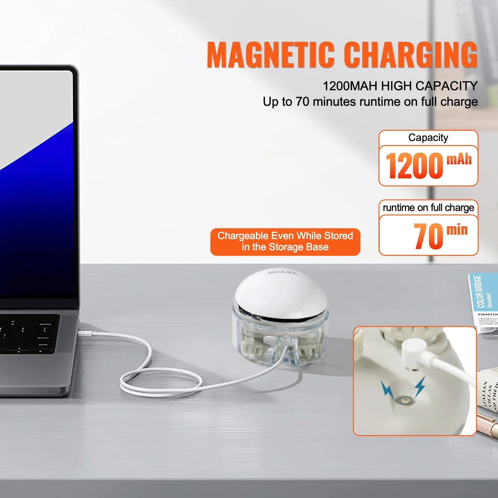 Electric Scalp Massager with Heat Rechargeable Head Massager Waterproof