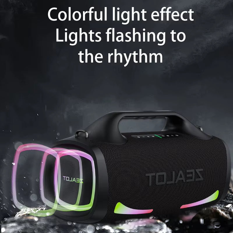 S79 100W Wireless Speaker, Outdoor Portable Subwoofer Speaker, Hifi Sound Quality,Dual Pairing, Fast Charging,24000Mah.