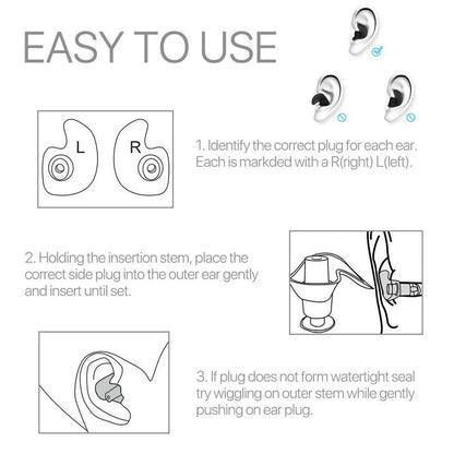 5/10 Pairs Soft Silicone Ear Plugs for Swimming Sleeping anti Snore Reusable USA
