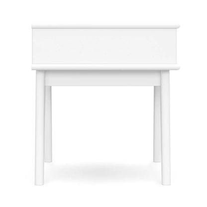 Tierney Mid Century End Table White