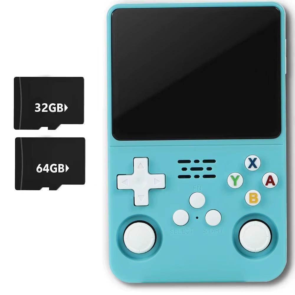 R36S Portable Handheld Game Controller with 3.5" HD Screen, Rechargeable Battery - Perfect Christmas Gift for Gamers