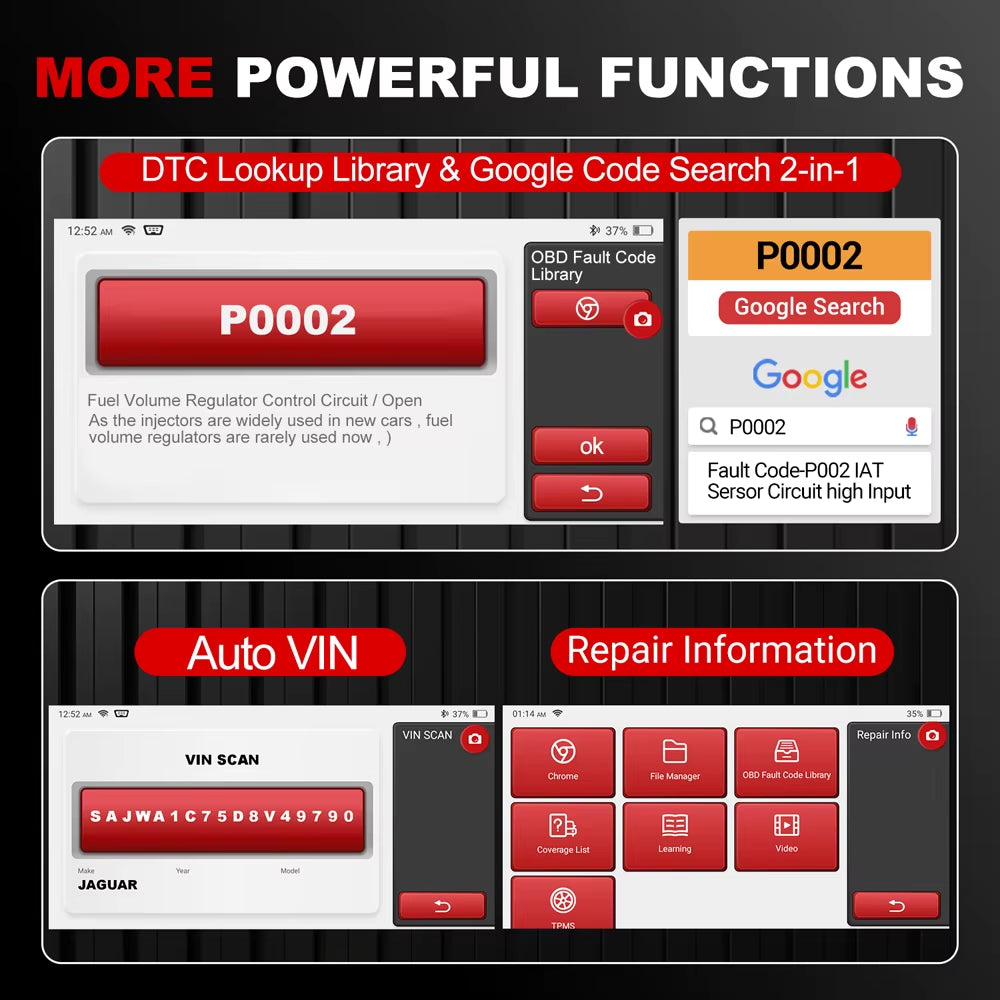 KINGBOLEN S6 CAN FD Comprehensive Automotive Diagnostic Tool with Bluetooth Connectivity and 28 Reset Functions - Lifetime Free Updates