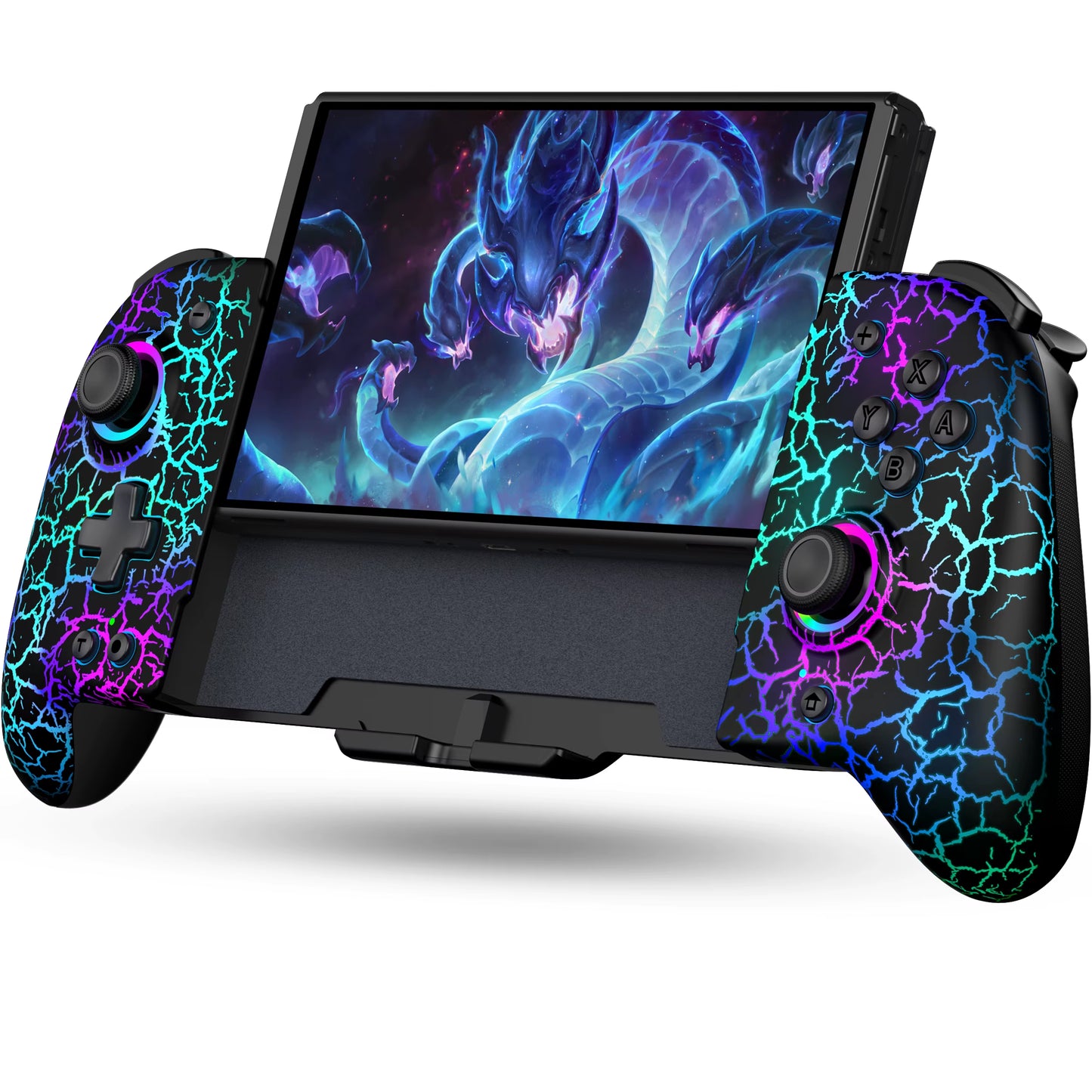 BEBONCOOL JC200 Switch Controller for Nintendo Switch/Switch OLED Joystick Gamepad Built-In 6-Axis Gyro Design Handheld Grip