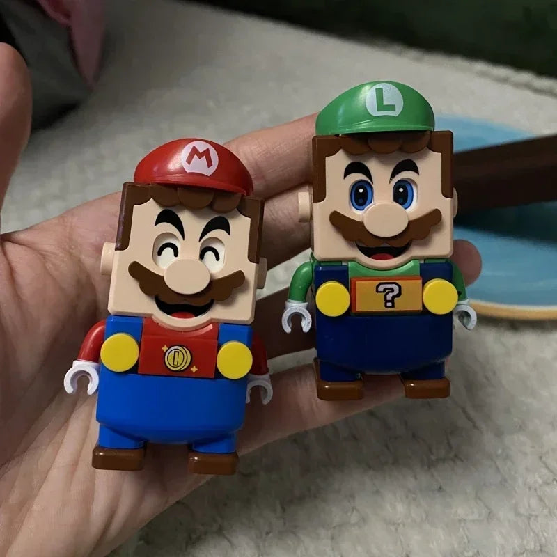 New Super Mario Bros Set Building Blocks Yoshi Bowser Mini Action Figure Toys