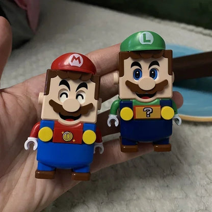 New Super Mario Bros Set Building Blocks Yoshi Bowser Mini Action Figure Toys