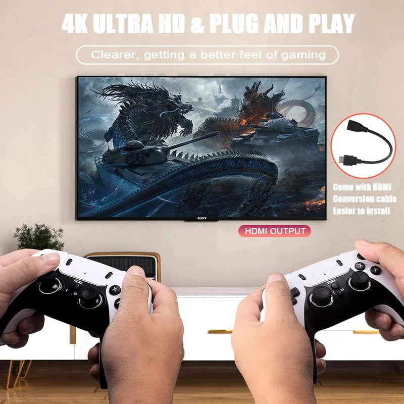  Video Gamepad Console, 2.4G Dual Wireless Game Controller, Support 4K Game Graphics, over 42,000 Classic Retro Games, Best Christmas Gift for Boys!