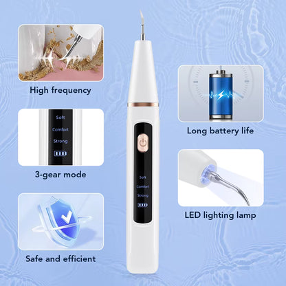 Electric Ultrasonic Dental Scaler for Effective Tartar Removal and Teeth Whitening