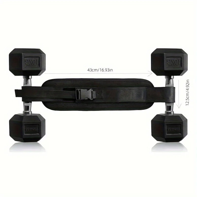 Hold Weights up to 600Lbs Hip Thrust Belt - Heavy Duty, Comfortable, Adjustable Hip Belt for Glute Trainer with Anti-Slip Pads Upgrade Hip Thrust Belt Ideal for Home Workouts with Dumbbells, Kettlebells, Plates Extra Padding for Gym and Home