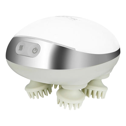 Electric Scalp Massager with Heat Rechargeable Head Massager Waterproof