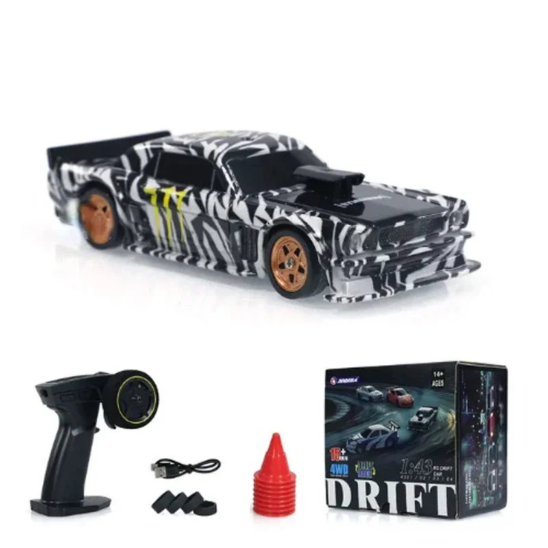 2.4G Remote Control 1/43 Scale High-Speed 4WD Drift Car Model