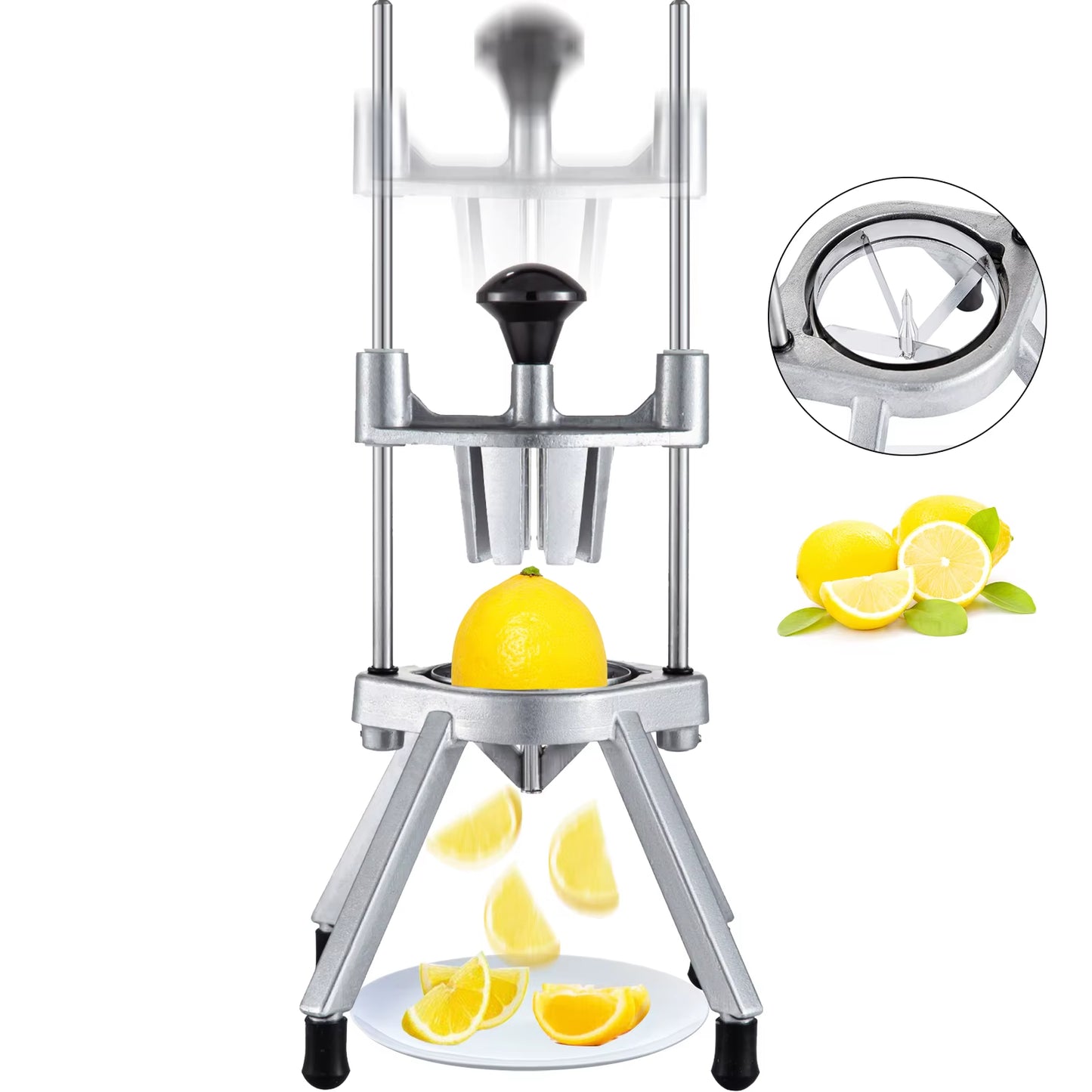 Succebuy 4/6/8-Section Lemon Wedge Slicer Chopper Commercial Limes Wedger Fruit Vegetable Cutter Home Kitchen Appliance Gadgets