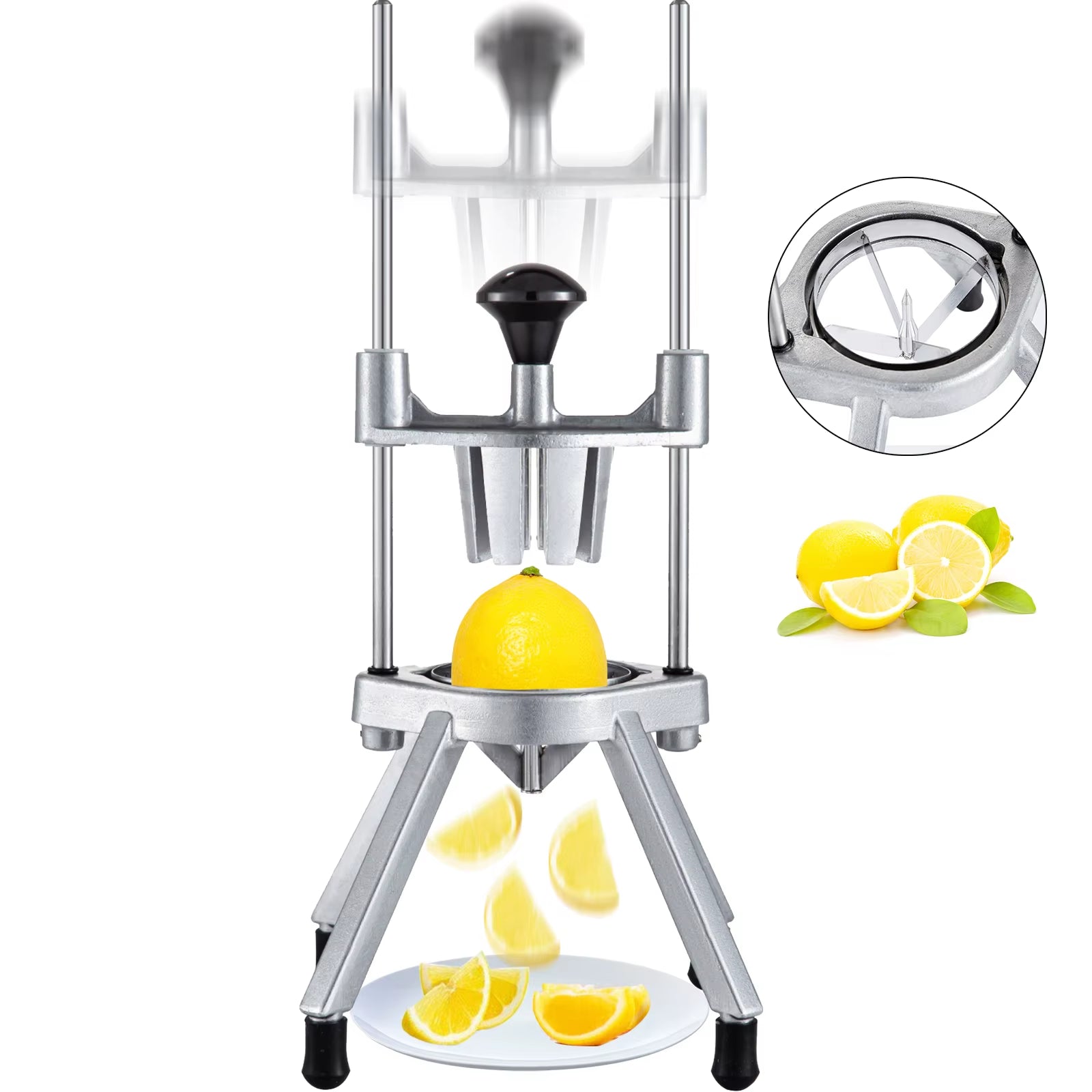 Succebuy 4/6/8-Section Lemon Wedge Slicer Chopper Commercial Limes Wedger Fruit Vegetable Cutter Home Kitchen Appliance Gadgets