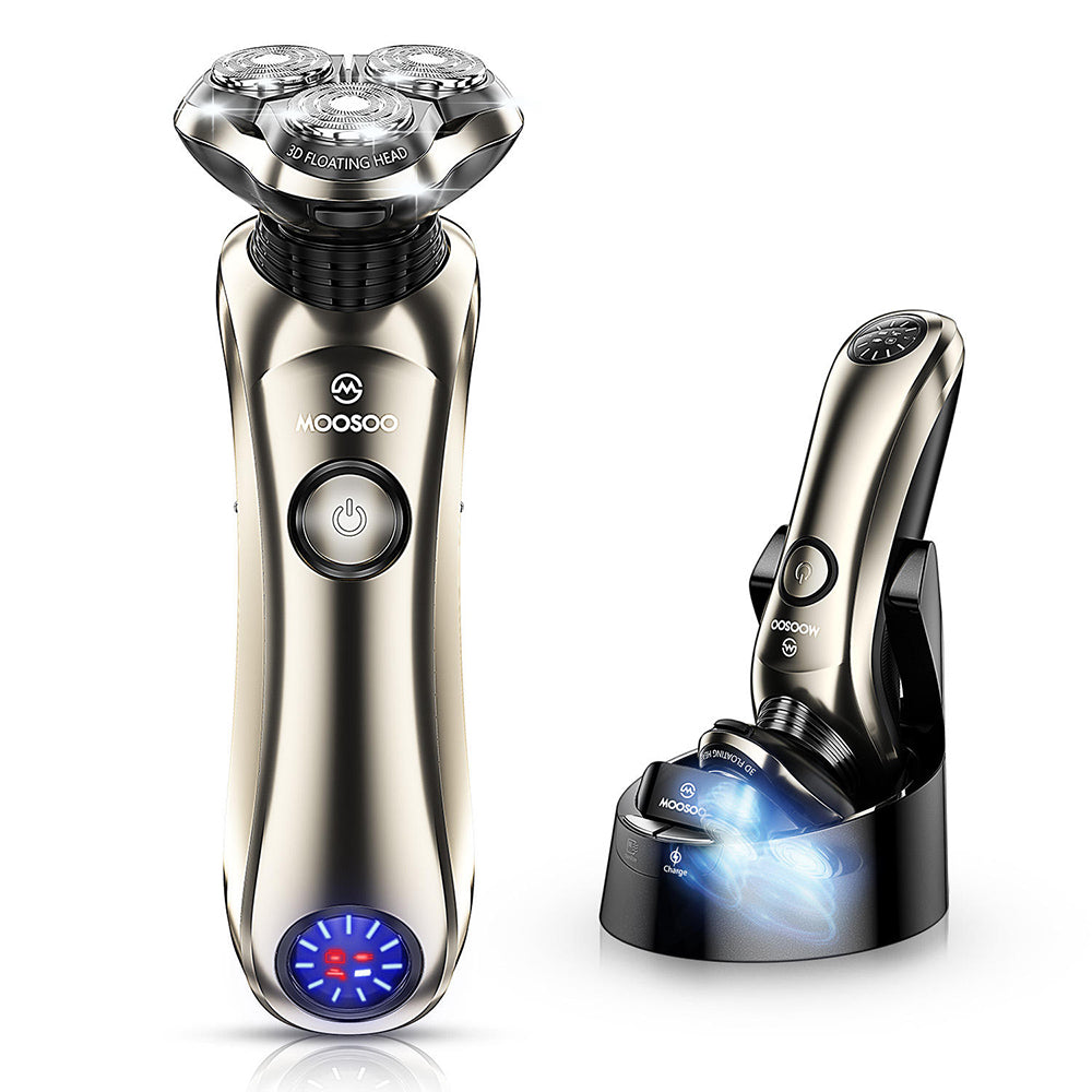 Shaver All-Round Floating Head Shaver Waterproof Rechargeable Men'S Electric Shaver Hair Clipper for Wet/Dry Use