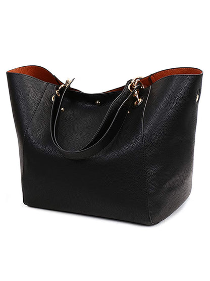 Pahajim Handbags for Women Large Tote Bag PU Leather Waterproof Handbags Shoulder Bag Womens Top Handle Bag for Work Shopping Ba