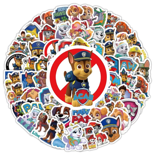 50Pcs Cute  Stickers for Kids Cartoon Decal DIY Phone Case Skateboard Luggage PVC Kawaii Anime Sticker Toys