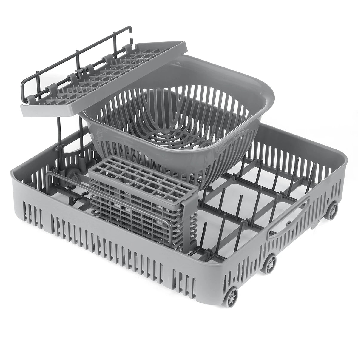 Blitzhome BH-CDW1 Smart Portable Countertop Dishwasher US Plug with APP Control, 4-6 Sets Big Capacity, Dual Water Inlet Modes, 360°Spraying, 75°High Temperature, Five Cleaning Modes, Drying Function