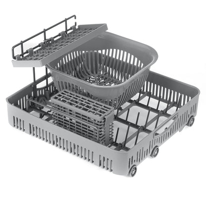 Blitzhome BH-CDW1 Smart Portable Countertop Dishwasher US Plug with APP Control, 4-6 Sets Big Capacity, Dual Water Inlet Modes, 360°Spraying, 75°High Temperature, Five Cleaning Modes, Drying Function