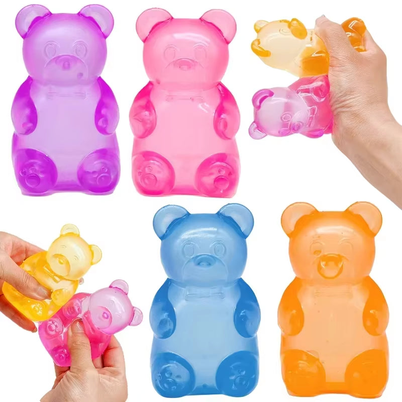 Mini Bear Maltose Squishy - Soft Slow-Rebound Stress Relief Ball, Sensory Fidget Toy for Anxiety and ADHD, Ideal Gift for All Ages