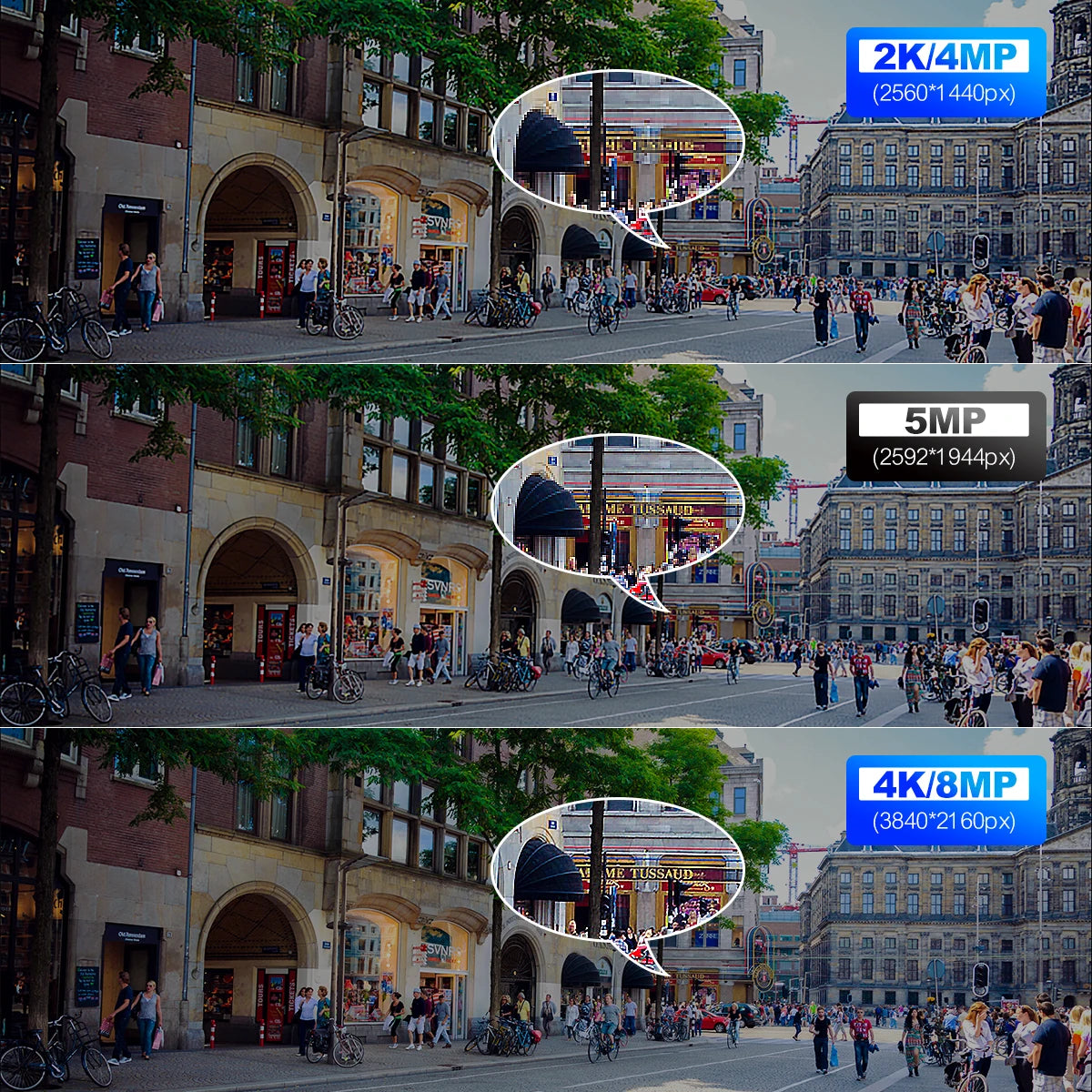 8MP 4K 2K PTZ Security Wireless IP Camera Video Surveillance WIFI Camera Outdoor AI Red-Blue Light Alarm Human Detected