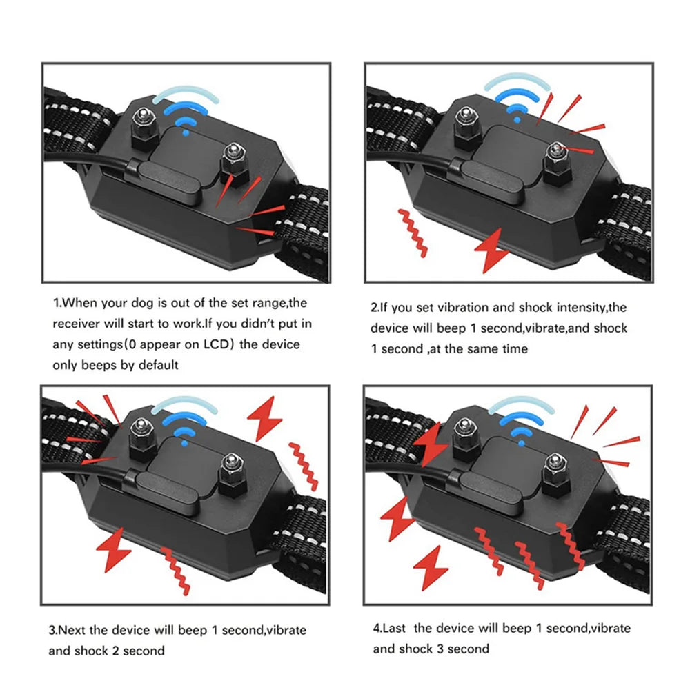 Gps Tracker for Dog Waterproof Dog Collar Real Time Tracking No Transmitter and Wire Locator Pet Locator Support Geo-Fence Alarm