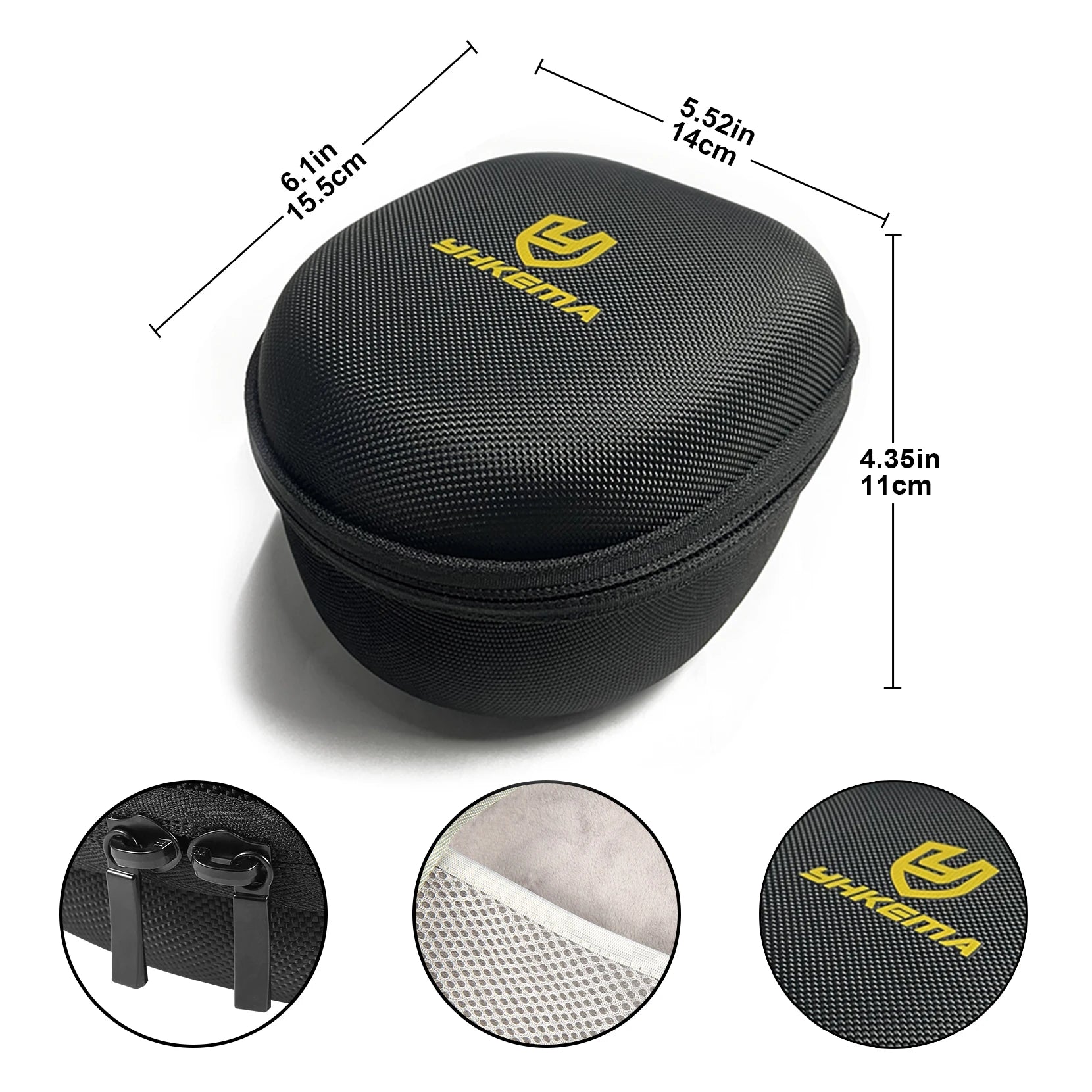 YHKEMA Shockproof Hard Carrying Case Travel Bag for Walkers Howard Leight Impact Sport Sound Amplification OD Electric Earmuff