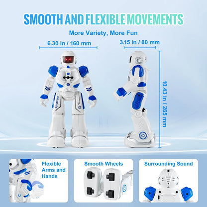 RC Robot Toy for Kids Talking Dancing Gesture Remote Control Programmable