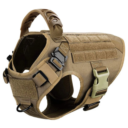 Large Dog Harness and Leash Set for German Shepherds and Malinois - Training and Walking Vest with Collar for Medium to Large Dogs