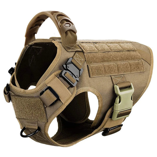 Large Dog Harness and Leash Set for German Shepherds and Malinois - Training and Walking Vest with Collar for Medium to Large Dogs