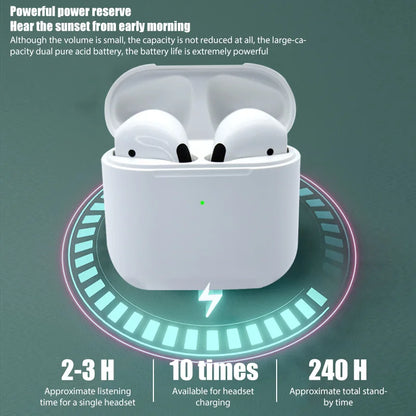 Pro 4 TWS Wireless Bluetooth Earphones Headphones Mini Earpone Headset for PC Android Apple Iphone Earbuds Accessories