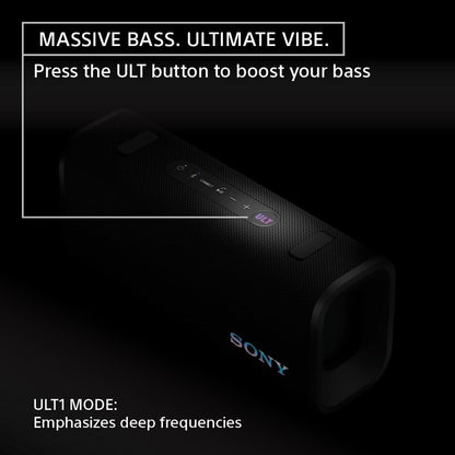 Sony ULT Field 3 Wireless Portable Bluetooth Speaker, Black - SRSULT30/B