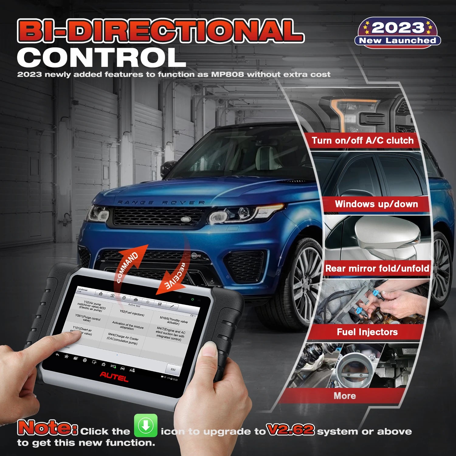 Autel Maxicom MK808BT PRO Car Bi-Directional Diagnostic Tools OBD2 Scanner Code Reader All System Diagnosis PK MX808S MK808S